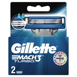 Gillette - Gillette Mach3 Turbo Yedek Tıraş Bıçağı 2'li