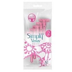 Gillette Simply Venus 2 Basic Kadın Tıraş Bıçağı 5'li - Gillette
