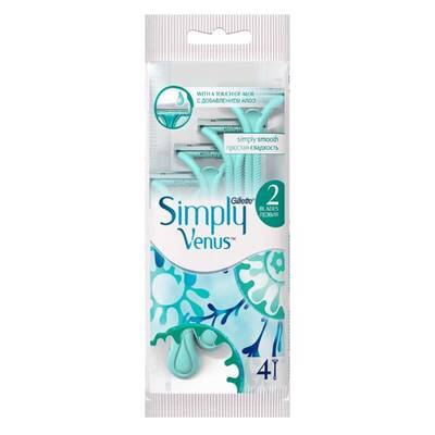 Gillette Simply Venus 2 Kullan At Kadın Tıraş Bıçağı 4'lü - 1