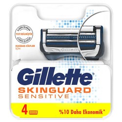 Gillette - Gillette Skinguard Yedek Tıraş Bıcağı 4'lü