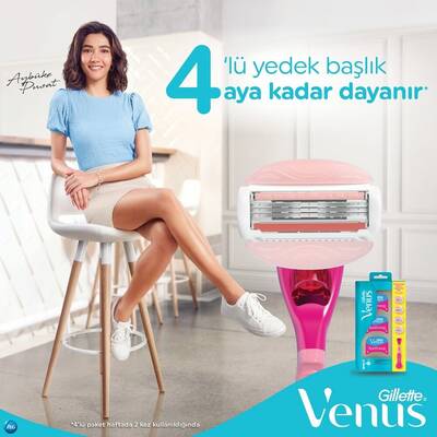 Gillette Venüs Comfortglide Spa Breeze Tıraş Makinesi + Yedek Tıraş Bıçağı 4'lü - 3