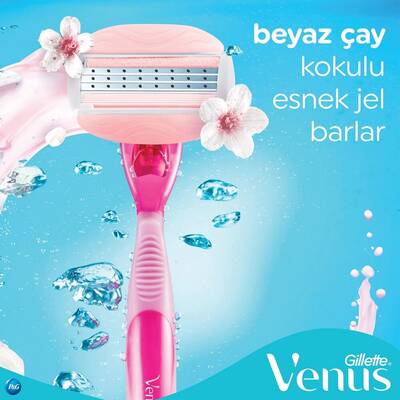 Gillette Venüs Comfortglide Spa Breeze Tıraş Makinesi + Yedek Tıraş Bıçağı 4'lü - 4