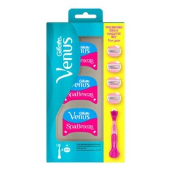 Gillette Venüs Comfortglide Spa Breeze Tıraş Makinesi + Yedek Tıraş Bıçağı 4'lü - Gillette