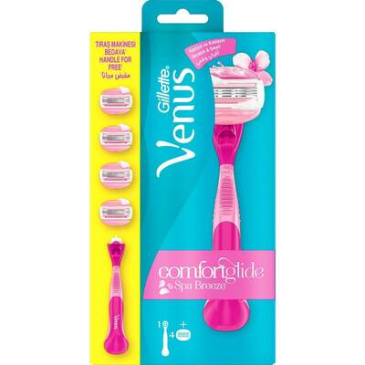 Gillette Venüs Comfortglide Spa Breeze Tıraş Makinesi + Yedek Tıraş Bıçağı 4'lü - 2