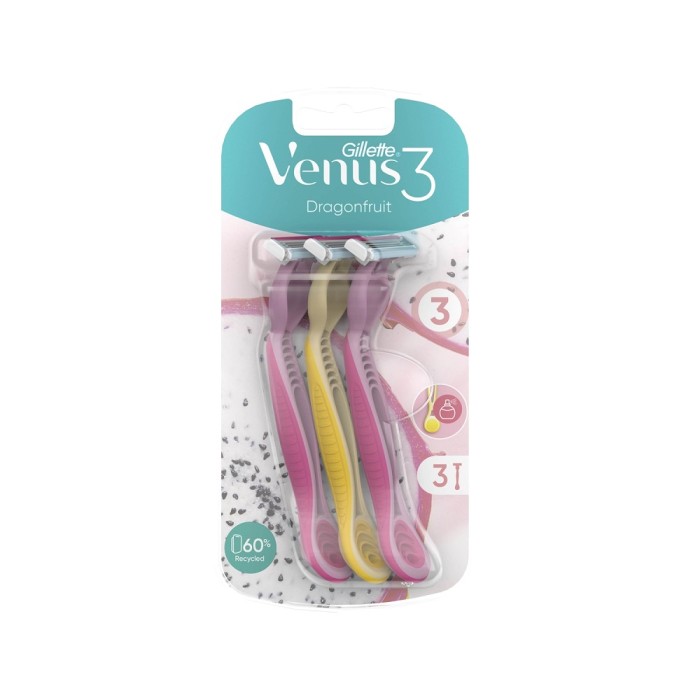 Gillette Venüs Simply Dragonfruit Kullan At Tıraş Bıçağı 3'lü - 1
