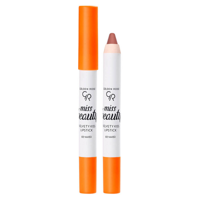 Golden Rose Miss Beauty Velvety Kiss Lipstick 02 Naked - 1