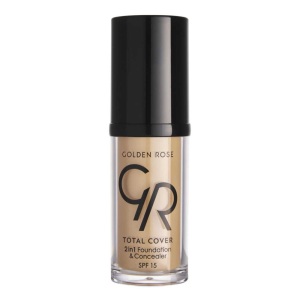 Golden Rose Total Cover 2in 1 Fondöten ve Kapatıcı 21 