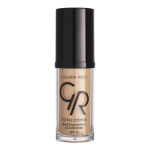 Golden Rose Total Cover 2in 1 Fondöten ve Kapatıcı 22 