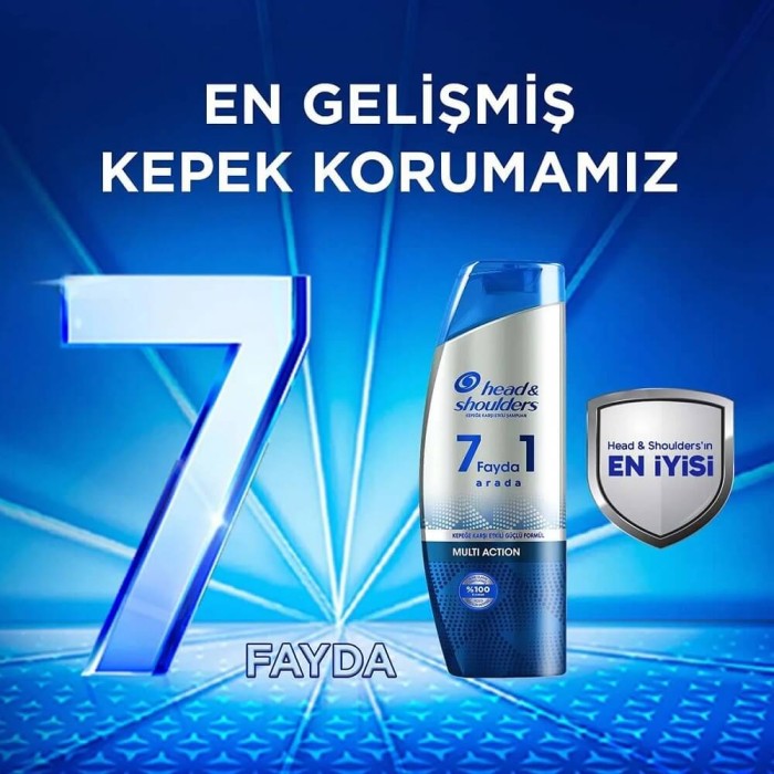 Head & Shoulders Multi 7in1 Action Şampuan 300 Ml - 4