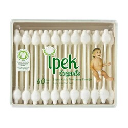 İpek Bebek Organik Kulak Temizleme Pamuğu 60'lı - Ipek