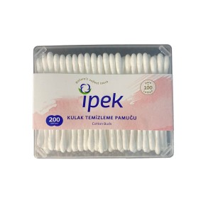 Ipek - İpek Kulak Temizleme Pamuğu 200'lü Dikdörtgen Kutu