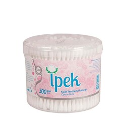 İpek Kulak Temizleme Pamuğu 300'lü Yuvarlak Kutu - Ipek