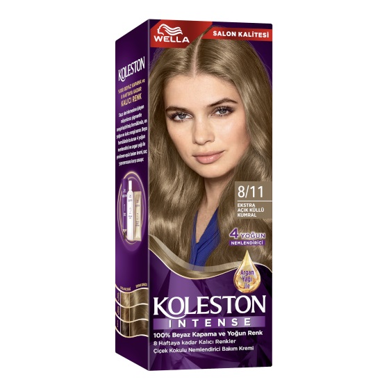 Koleston Intense Saç Boyası 8/11 Ekstra Açık Küllü Kumral - 1