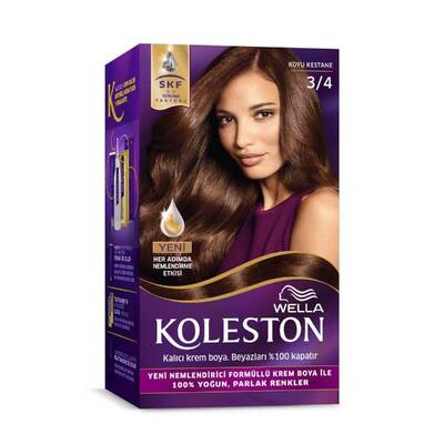 Koleston Kit Saç Boyası 3 4 Koyu Kestane - 1