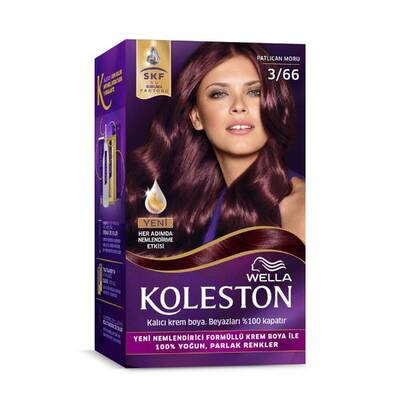 Koleston Kit Saç Boyası 3 66 Patlıcan Moru - 1