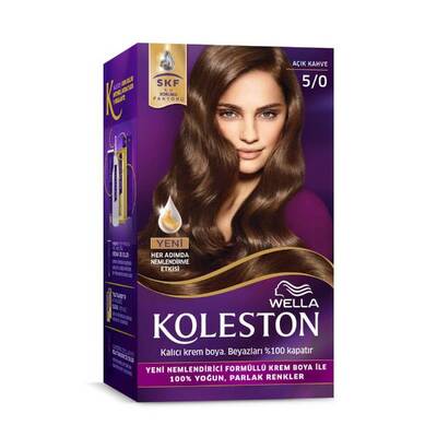 Koleston Kit Saç Boyası 5 0 Açık Kahve - 1