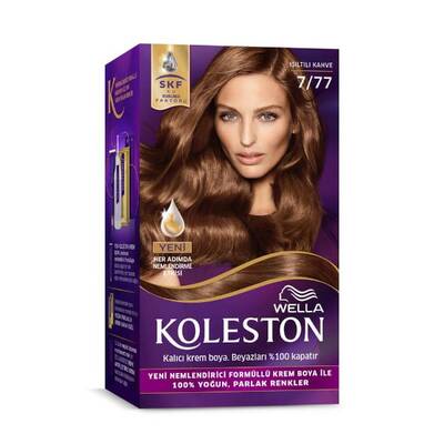 Koleston Kit Saç Boyası 7 77 Işıltılı Kahve - 1