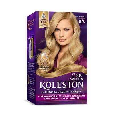 Koleston Kit Saç Boyası 8 0 Açık Kumral - 1