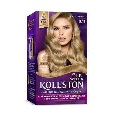 Koleston Kit Saç Boyası 8 1 Açık Küllü Kumral - 1