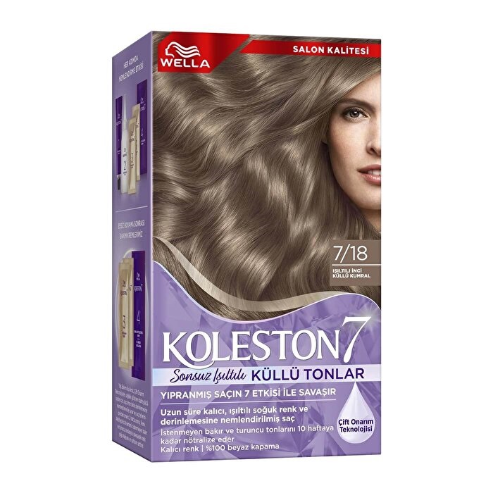 Koleston Supreme İnci Küllü Kumral 7/18 Saç Boyası - 1