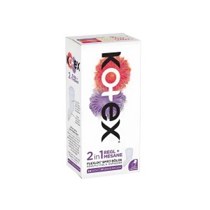 Kotex 2 in 1 Uzun Günlük Ped 22'li - Kotex