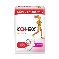 Kotex - Kotex Active Quadro Süper Ekonomik Uzun 18'i