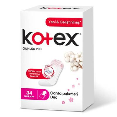 Kotex Günlük Ped Deo Normal 34'lü - 1