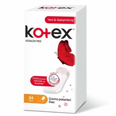 Kotex Lightdays Günlük Ped Eko Parfümlü 34'lü - 1