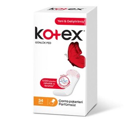 Kotex - Kotex Lightdays Günlük Ped Eko Parfümsüz 34'lü