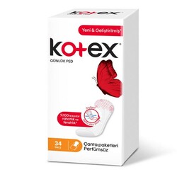 Kotex Lightdays Günlük Ped Eko Parfümsüz 34'lü - Kotex