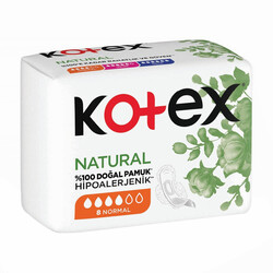 Kotex - Kotex Natural Hijyenik Ped Ultra Single Normal 8'li