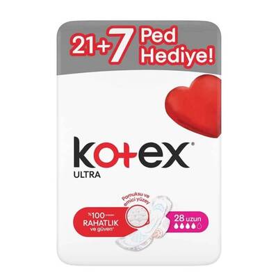 Kotex Ultra Normal Hijyenik Ped Dev Ekonomi Paket Uzun 28'lı - 1