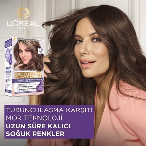 L'Oréal Paris Excellence Cool Creme 7.11 Ekstra Küllü Kumral Saç Boyası - 3