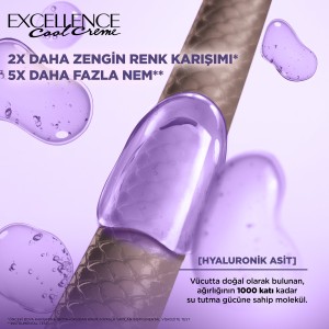 L'Oréal Paris Excellence Cool Creme 7.11 Ekstra Küllü Kumral Saç Boyası - 5