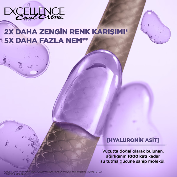 L'Oréal Paris Excellence Cool Creme 7.11 Ekstra Küllü Kumral Saç Boyası - 5