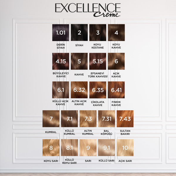 L'Oréal Paris Excellence Creme 7.1 Küllü Kumral Saç Boyası - 8