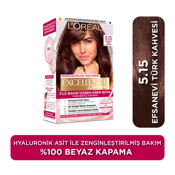 L'Oréal Paris Excellence Creme 5.15 Efsanevi Türk Kahvesi Saç Boyası - 1