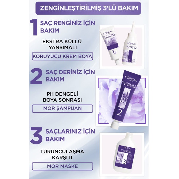 L'Oréal Paris Excellence Cool Creme 3.11 Ekstra Küllü Koyu Kahve Saç Boyası - 9