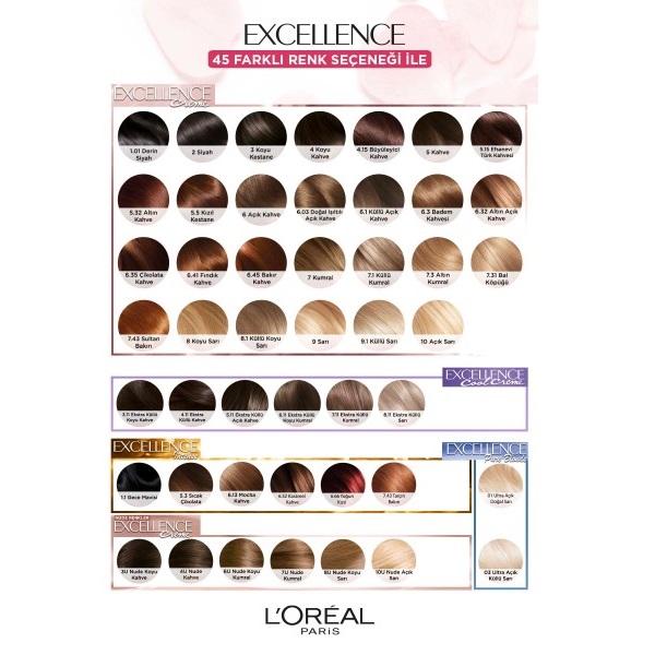 L'Oréal Paris Excellence Cool Creme 3.11 Ekstra Küllü Koyu Kahve Saç Boyası - 11