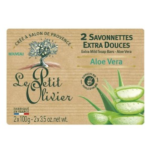 Le Petit Olivier Aloe Vera Traditionnal Soaps 2x100 Gr - Le Petit Olivier