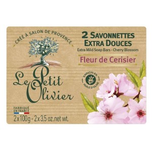 Le Petit Olivier Cherry Blossom Soap 2x100 Gr - Le Petit Olivier