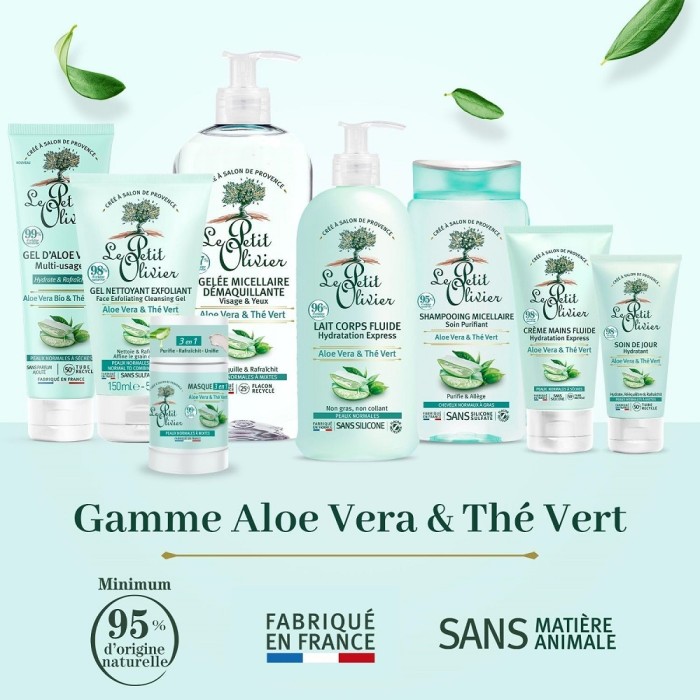 Le Petit Olivier Masque 3en 1 Aloe Vera & Thé Vert 50 Gr - 3
