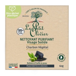 Le Petit Olivier Nettoyant Purifiant Charbon Soap 60 Gr - Le Petit Olivier