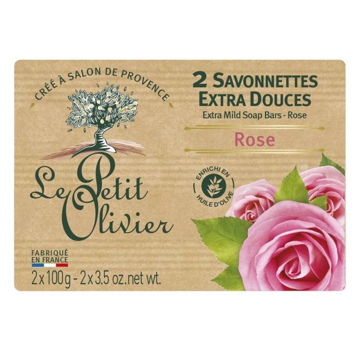 Le Petit Olivier Rose Traditionnal Soaps 2x100 Gr - 1