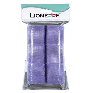 Lionesse Bigudi 1114 Süngerli Mor 6'lı Paket - Lionesse