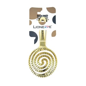 Lionesse - Lionesse Saç Fırçası Maze 8592 Gold Yuvarlak