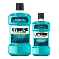 Listerine Cool Mint Ağız Suyu 500 Ml + 250 Ml Set - Listerine