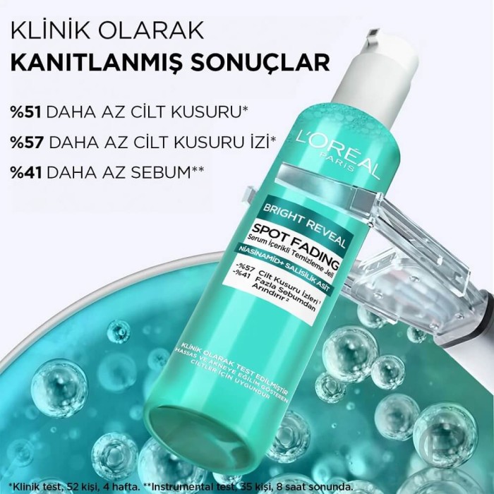 L'Oréal Paris Bright Reveal Cilt Kusuru İzi Karşıtı, Serum İçerikli Temizleme Jeli Niasinamid+Salisilik Asit 150 Ml - 5