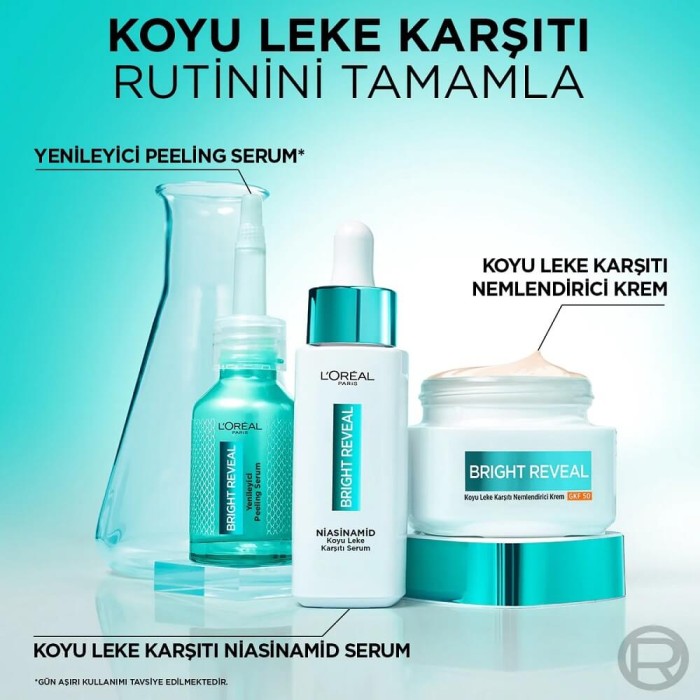 L'Oréal Paris Bright Reveal Koyu Leke Karşıtı, Cilt Tonu Eşitleyici Spf50 Nemlendirici Krem Niasinamid 50 Ml - 7