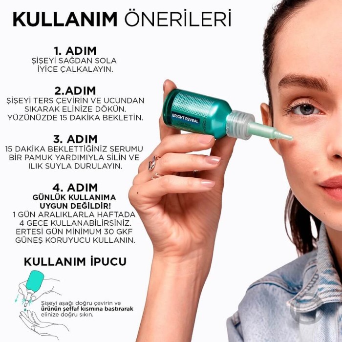 L'Oréal Paris Bright Reveal Koyu Lekelere Karşı Hızlı Etkili Yenileyici Peeling Serum 25% [AHA + BHA + PHA] 25 Ml - 5